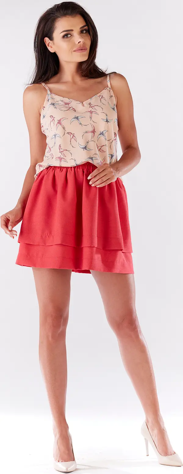 Awama Awama Woman's Blouse A177 Pink/Pattern