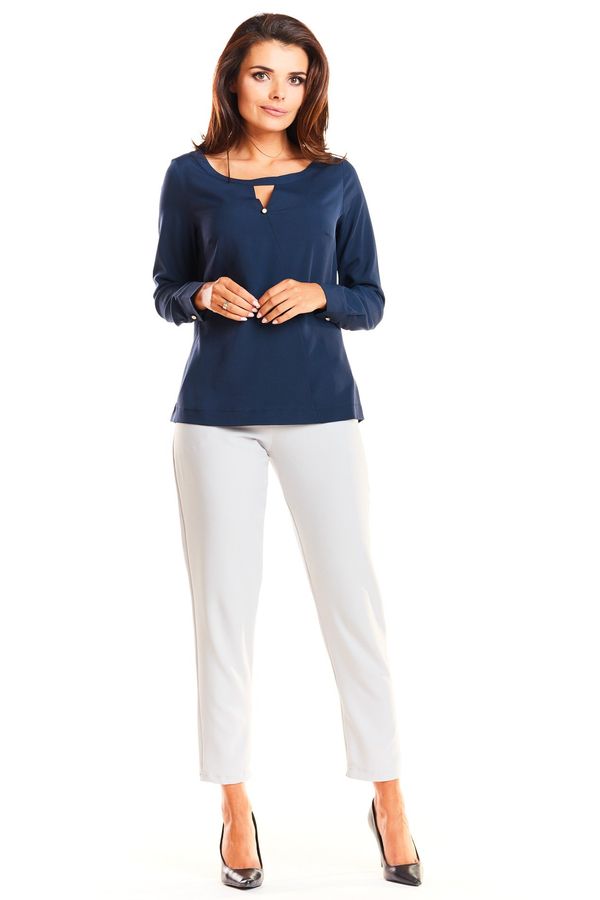 Awama Awama Woman's Shirt A251 Navy Blue