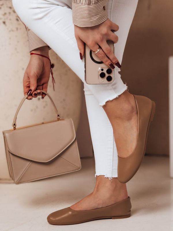 DStreet Baleriny damskie FRLINE khaki Dstreet