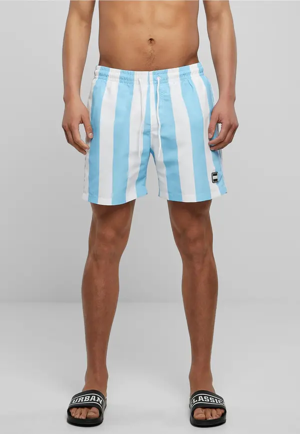 Urban Classics Balticbluebarstripe swimming shorts pattern