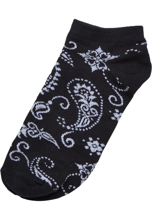 Urban Classics Accessoires Bandana Pattern No Show Socks 5-Pack black