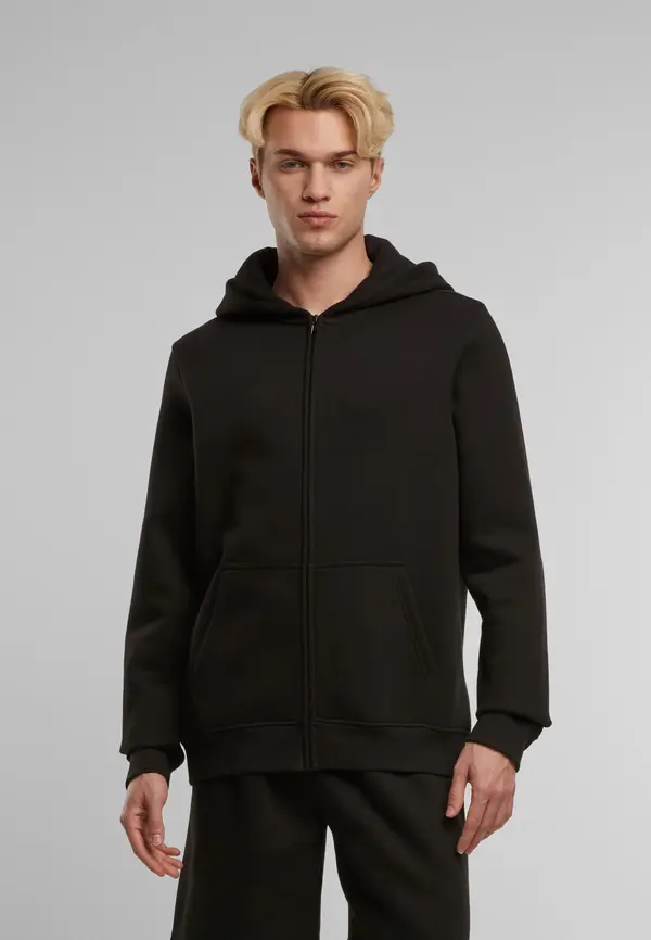 Urban Classics Basic Essential Zip Hoody black