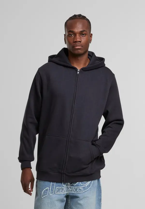 Urban Classics Basic Essential Zip Hoody navy