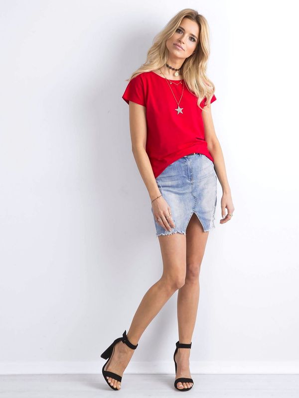 Fashionhunters Basic red T-shirt