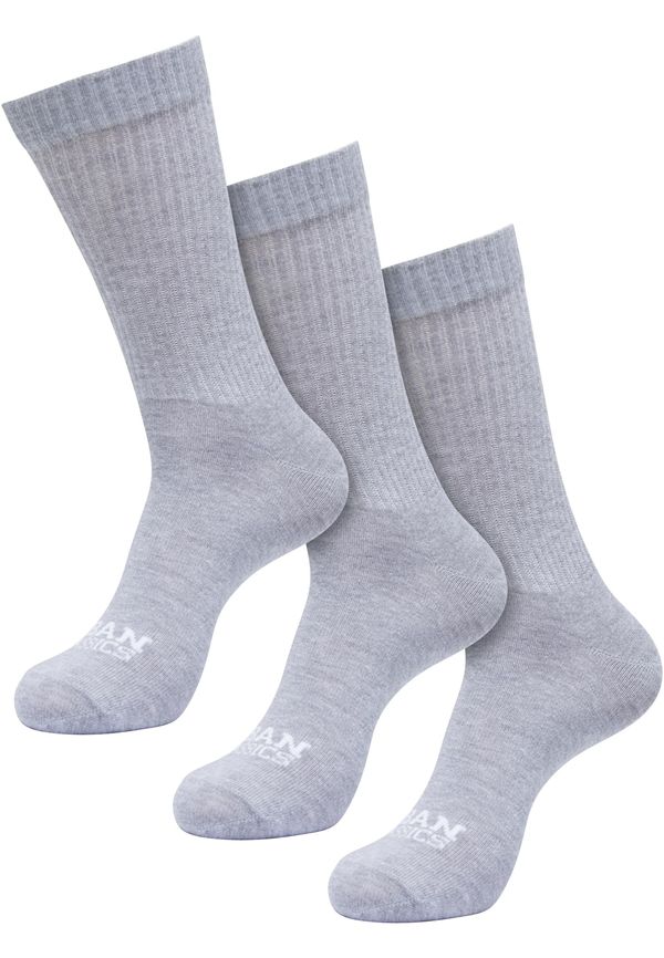 Urban Classics Basic Socks 3-Pack Grey