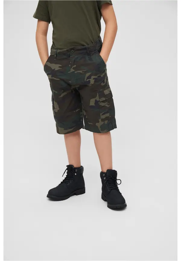 Brandit BDU Ripstop Woodland Children's Shorts