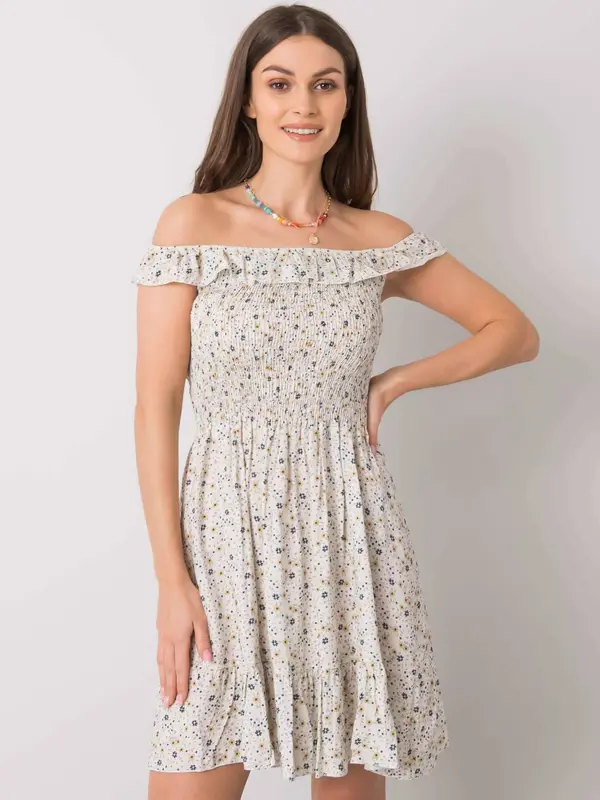 Yups Beige dress Yups wwd5601. R02