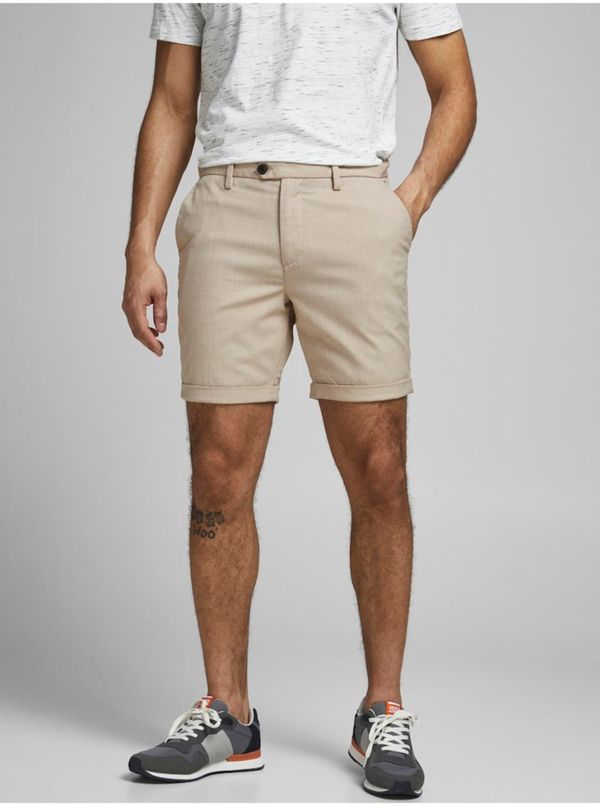 Jack & Jones Beige men's shorts Jack & Jones Connor - Men's