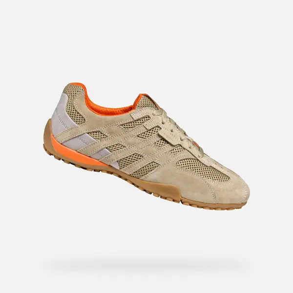 GEOX Beige men's sneakers Geox Snake Original - Men's
