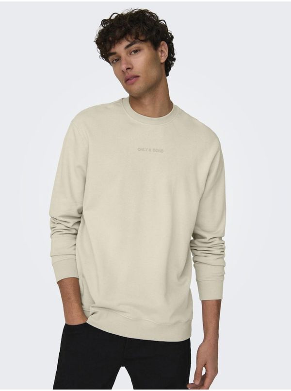 Only Beige men's sweatshirt ONLY & SONS Levi Life - Men's
