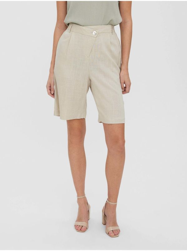 Vero Moda Beige shorts VERO MODA Josie - Women's