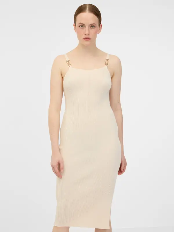 Orsay Beige women's midi dress ORSAY