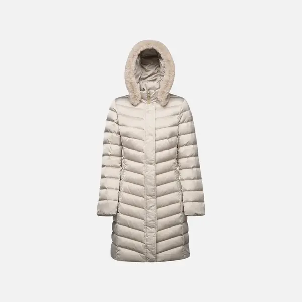 GEOX Beige Women's Quilted Jacket Geox Bettanie - Women's