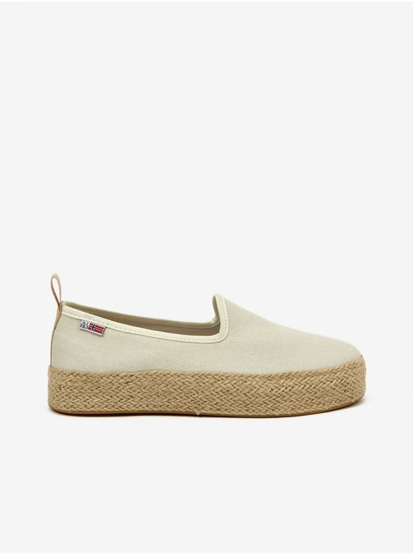 Napapijri Beige women's slip-on platform shoes NAPAPIJRI - Women's