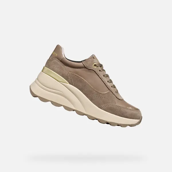 GEOX Beige women's sneakers Geox Spherica EC13 - Women's