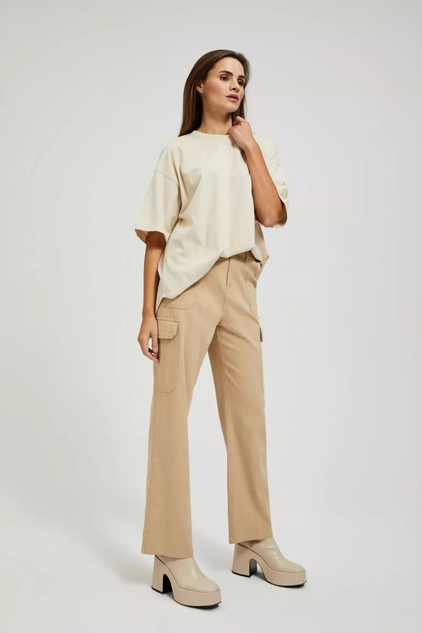 Moodo Beige women's trousers