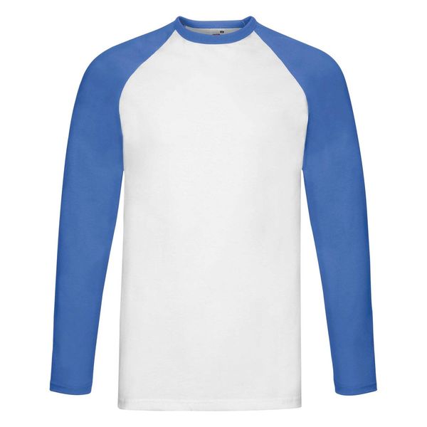 Fruit of the Loom Бейзболен плод на тъкачния стан бяла тениска