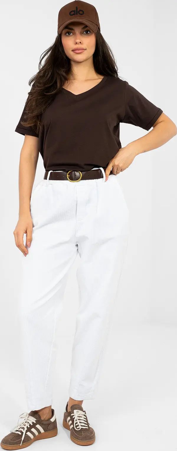 Italy Moda Бели дамски панталони