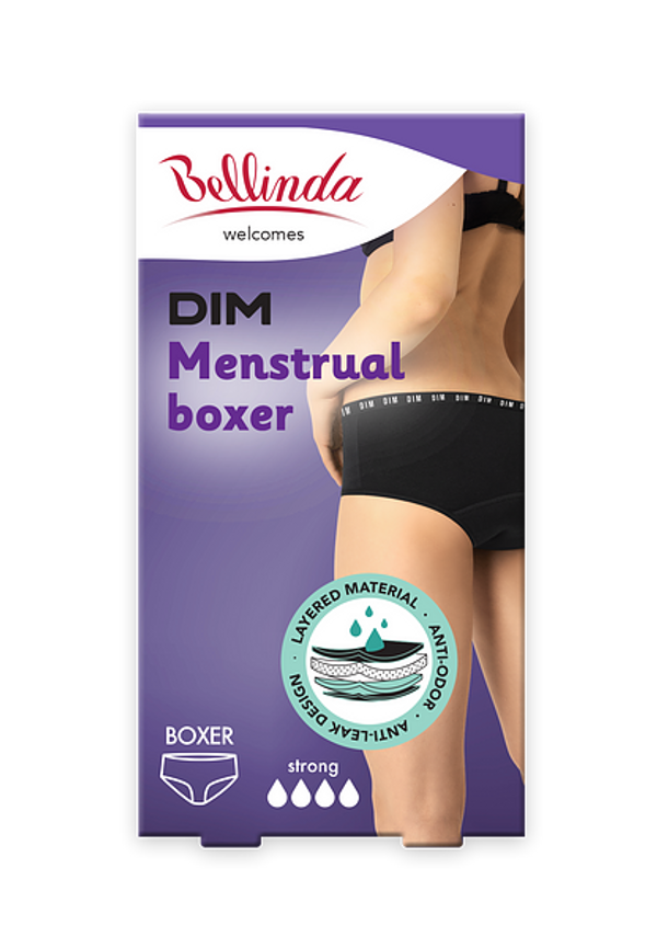 Bellinda Bellinda MENSTRUAL BOXER STRONG - Night & Day Period Panties - Black