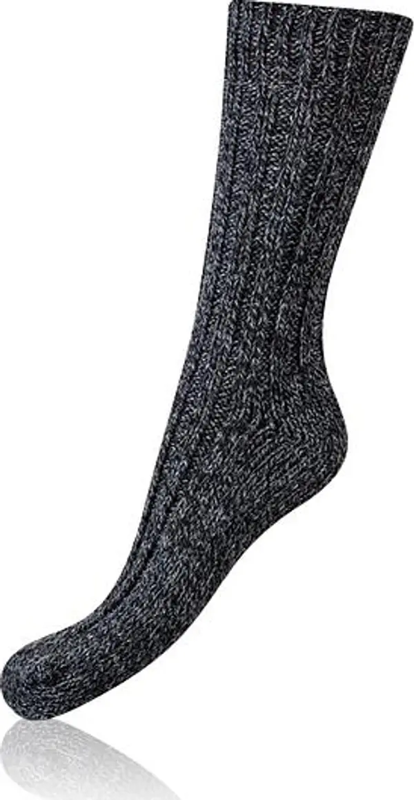 Bellinda Bellinda NORWEGIAN STYLE SOCKS - Men's Norwegian Style Winter Socks - Black