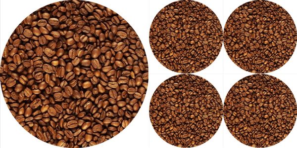 Bertoni Home Bertoni Home Unisex's 1+4 Round Table Pads Set Kawa