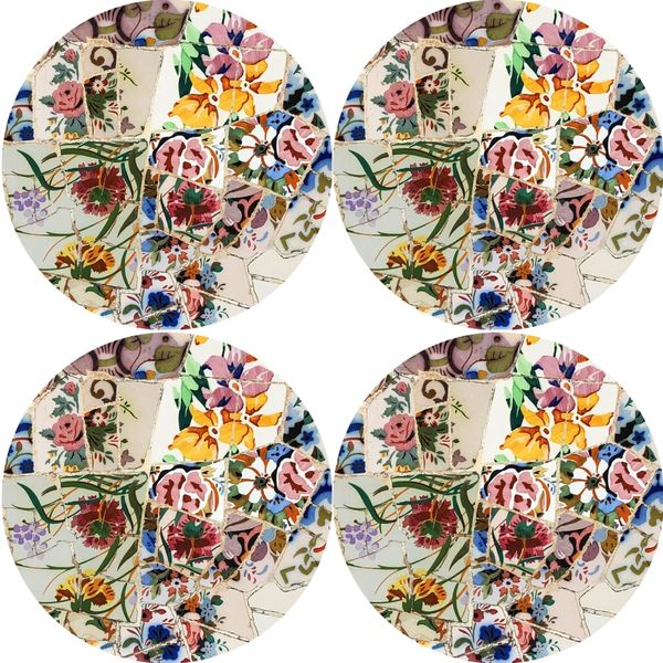 Bertoni Home Bertoni Home Unisex's 4 Round Table Pads Set Alicante