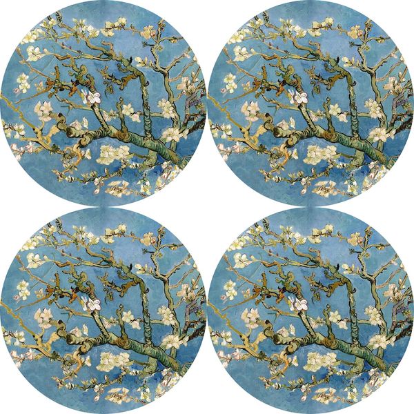 Bertoni Home Bertoni Home Unisex's 4 Round Table Pads Set Almond