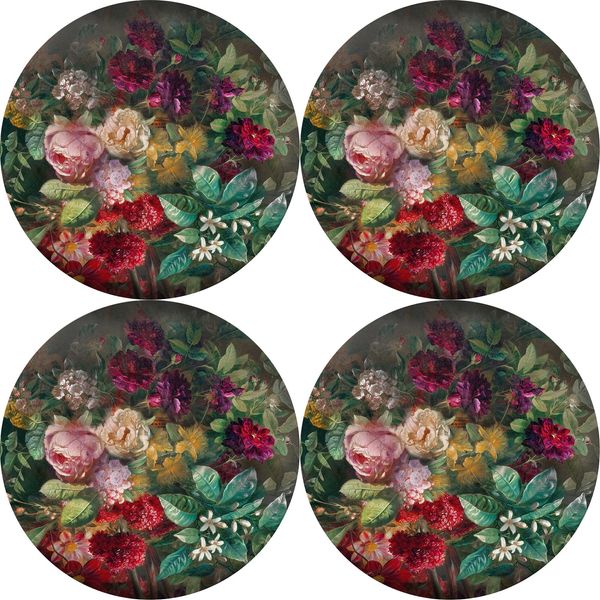 Bertoni Home Bertoni Home Unisex's 4 Round Table Pads Set Bukiet