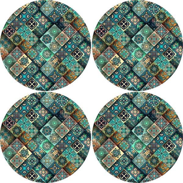 Bertoni Home Bertoni Home Unisex's 4 Round Table Pads Set Estera