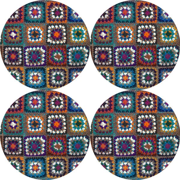 Bertoni Home Bertoni Home Unisex's 4 Round Table Pads Set Frania