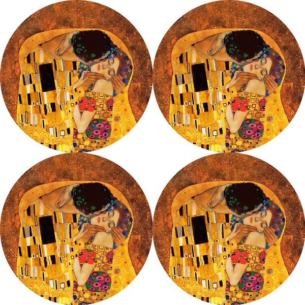 Bertoni Home Bertoni Home Unisex's 4 Round Table Pads Set Pocałunek