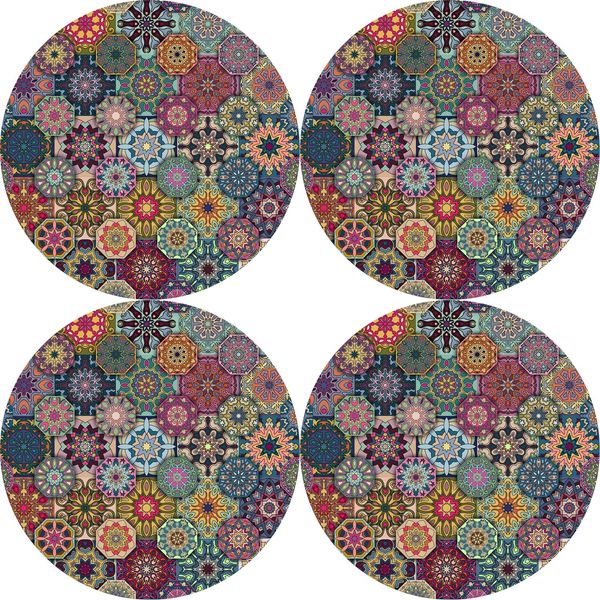 Bertoni Home Bertoni Home Unisex's 4 Round Table Pads Set Valencia