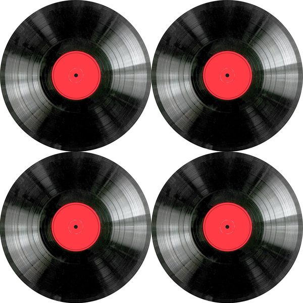 Bertoni Home Bertoni Home Unisex's 4 Round Table Pads Set Vinyl