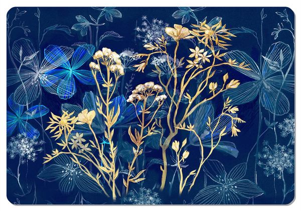 Bertoni Home Bertoni Home Unisex's Desk Pad Midnight Navy Blue