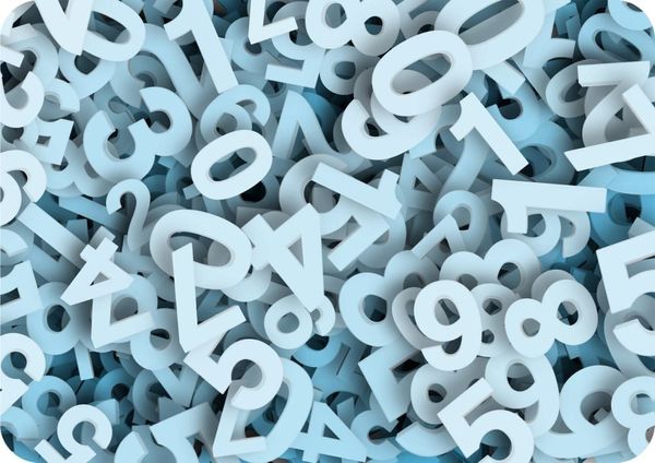 Bertoni Home Bertoni Home Unisex's Desk Pad Numbers