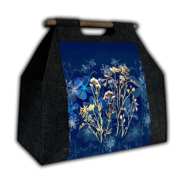 Bertoni Home Bertoni Home Unisex's Firewood Bag Midnight