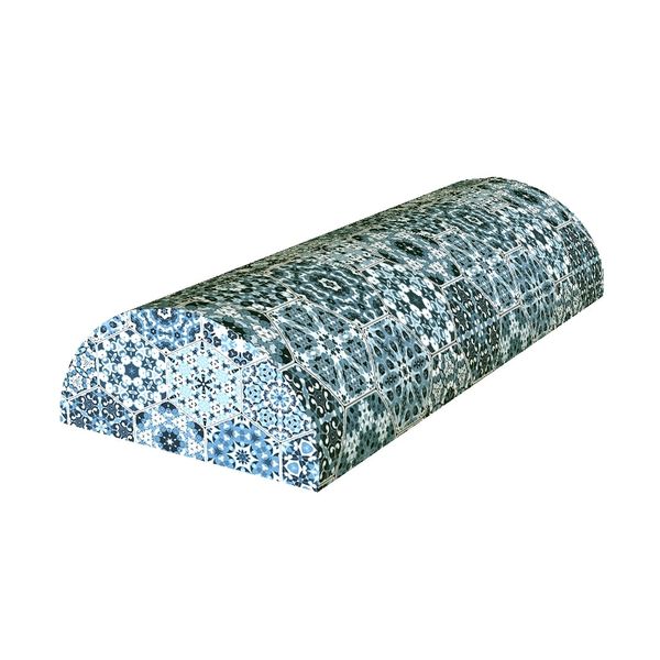 Bertoni Home Bertoni Home Unisex's Half Roll Pillow Malaga Navy Blue