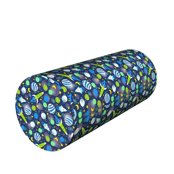 Bertoni Home Bertoni Home Unisex's Roll Pillow Rocket Navy Blue/Green