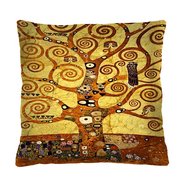 Bertoni Home Bertoni Home Unisex's Square Pillow Klimt Art Deco