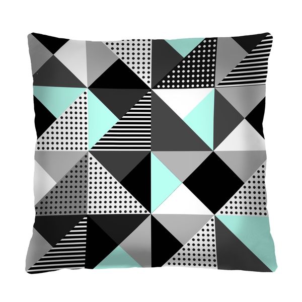 Bertoni Home Bertoni Home Unisex's Square Pillow Melange Mint