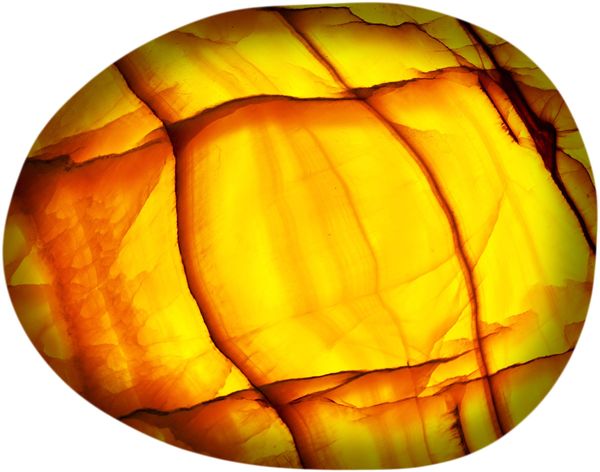 Bertoni Home Bertoni Home Unisex's Stone Pillow Jantar Orange/Yellow