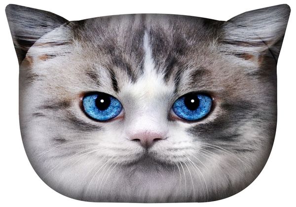Bertoni Home Bertoni Home Unisex's Travel Cat Pillow With Rubber Luna