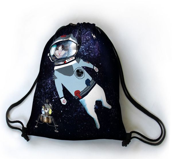 Bertoni Bertoni Unisex's Backpack Kosmos Navy Blue