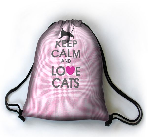 Bertoni Bertoni Unisex's Backpack Love Cats