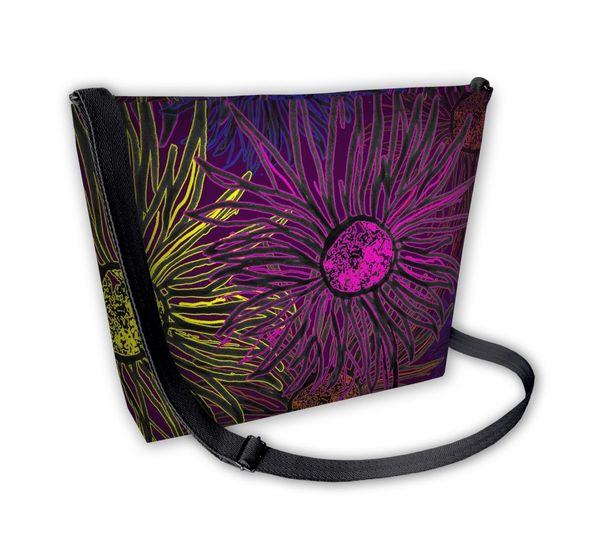 Bertoni Bertoni Unisex's Canvas Bag Samba Daisy Night