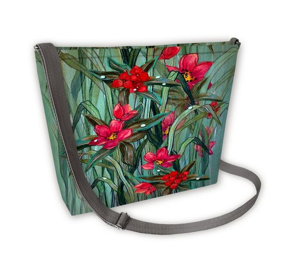 Bertoni Bertoni Unisex's Canvas Bag Samba Fiori