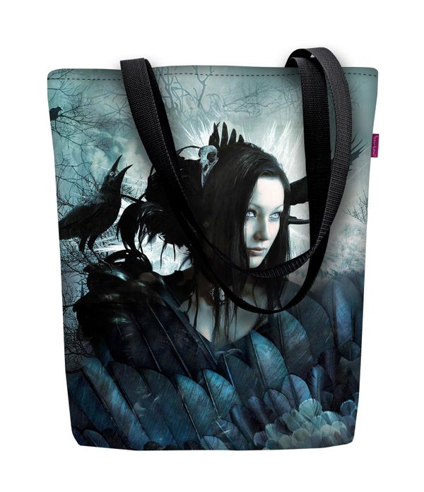 Bertoni Bertoni Unisex's Canvas Bag Sunny Esmeralda Navy Blue