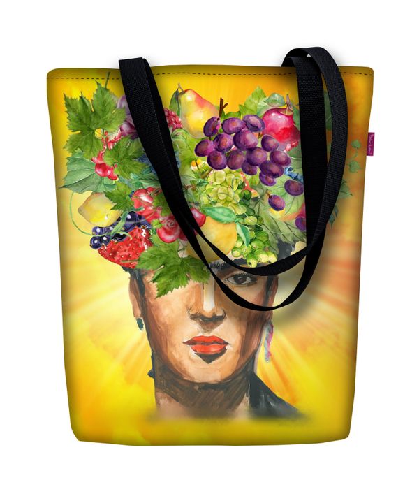 Bertoni Bertoni Unisex's Canvas Bag Sunny Fructa