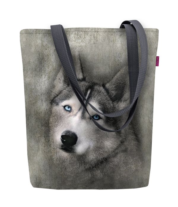 Bertoni Bertoni Unisex's Canvas Bag Sunny Husky