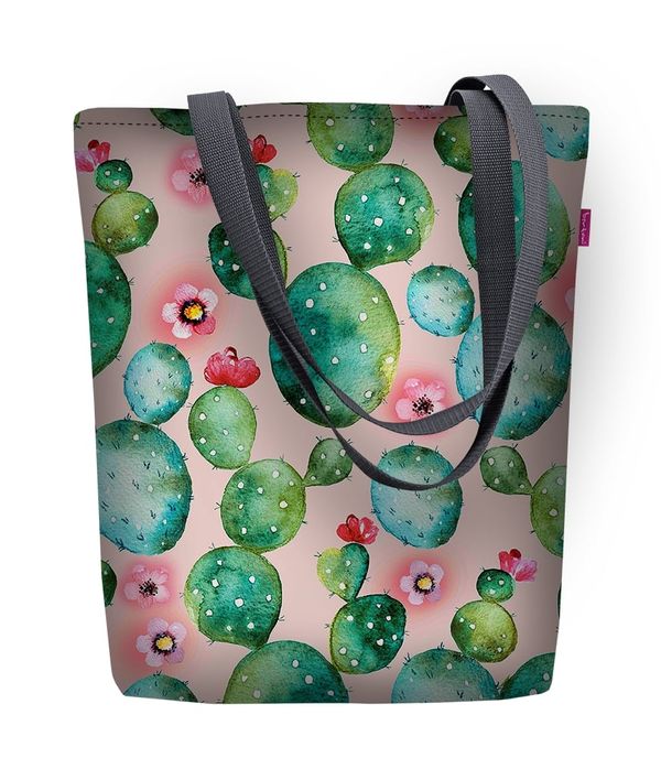 Bertoni Bertoni Unisex's Canvas Bag Sunny Kaktus